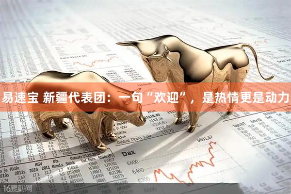 易速宝 新疆代表团：一句“欢迎”，是热情更是动力